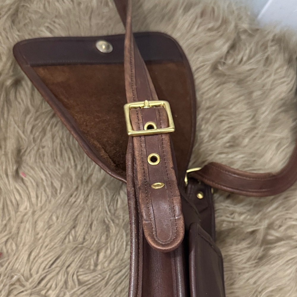 Vintage Coach 9145 Legacy Studio Flap Classic Brown Leather Shoulder Bag small - Picture 5 of 7